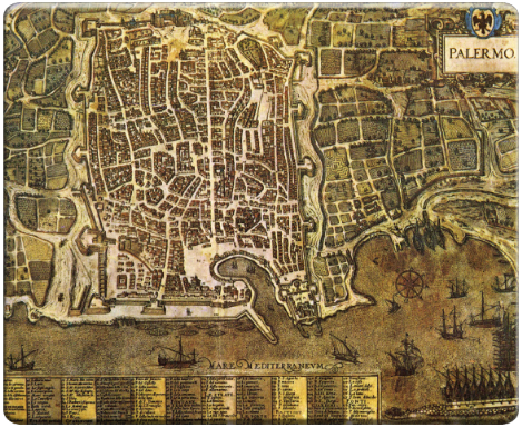 Mappa Palermo Antica